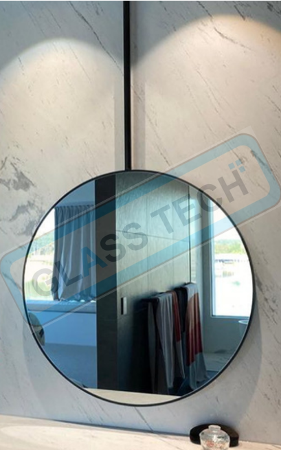 Home Black border painted Mirror